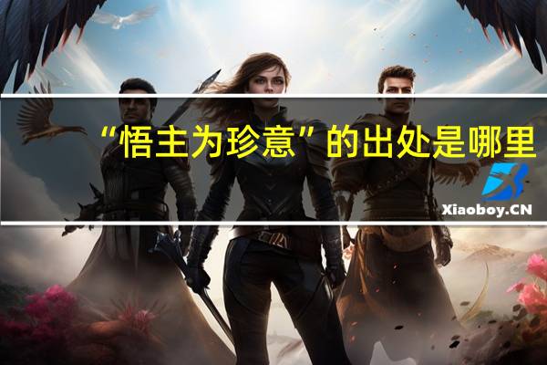“悟主为珍意”的出处是哪里
