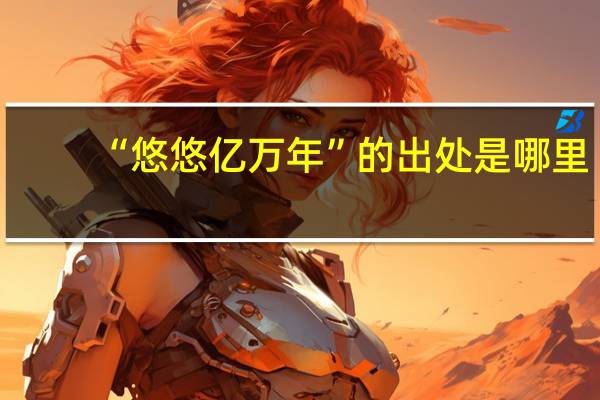 “悠悠亿万年”的出处是哪里