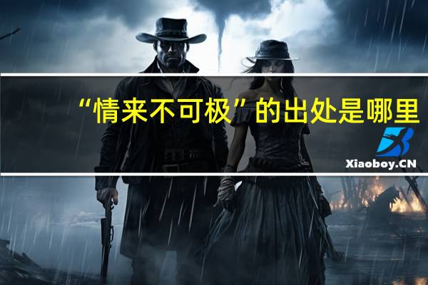 “情来不可极”的出处是哪里