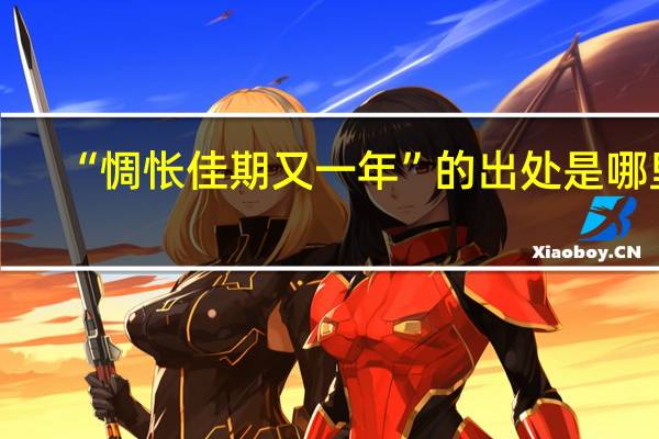 “惆怅佳期又一年”的出处是哪里