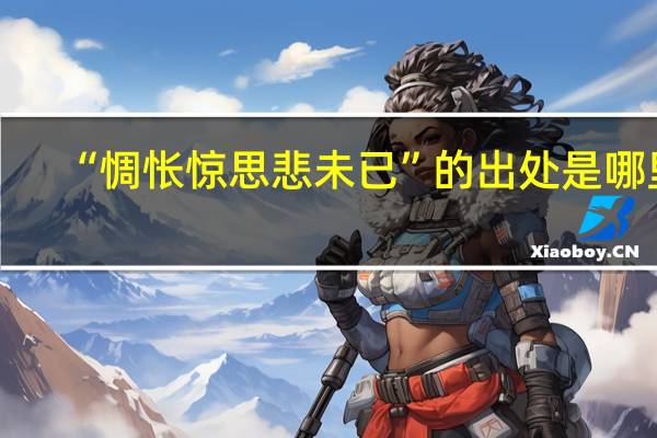 “惆怅惊思悲未已”的出处是哪里