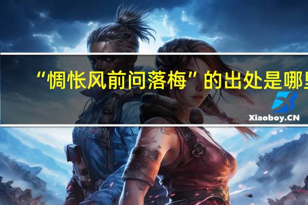 “惆怅风前问落梅”的出处是哪里