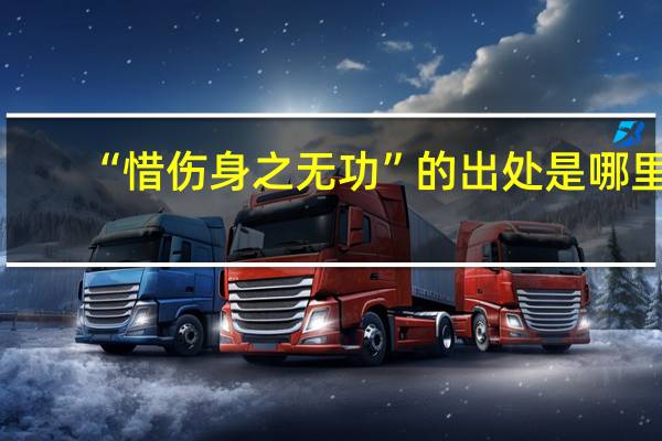 “惜伤身之无功”的出处是哪里