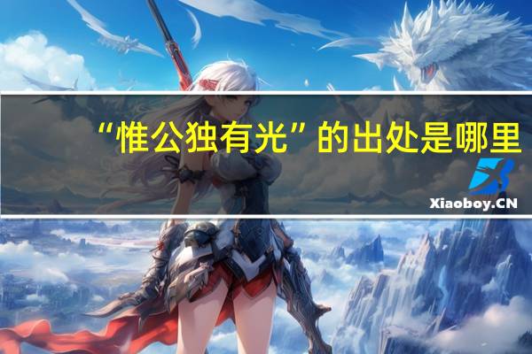 “惟公独有光”的出处是哪里