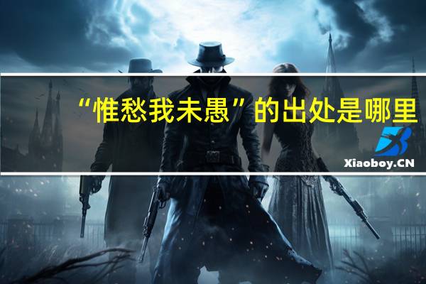 “惟愁我未愚”的出处是哪里