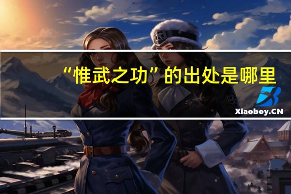 “惟武之功”的出处是哪里
