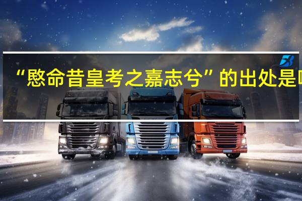 “愍命昔皇考之嘉志兮”的出处是哪里