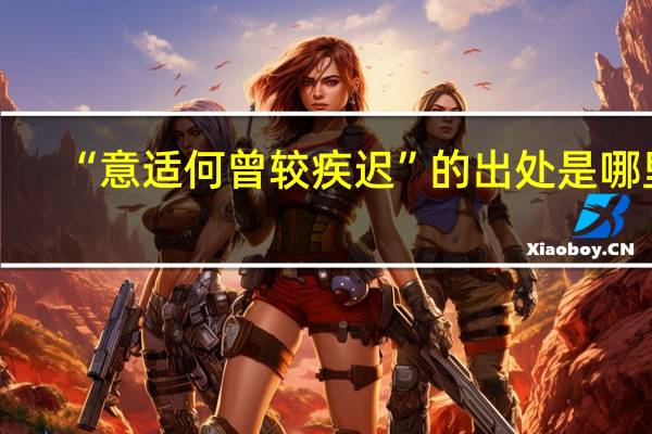 “意适何曾较疾迟”的出处是哪里