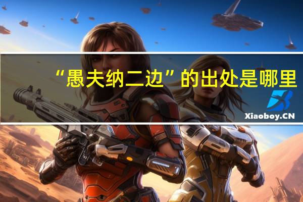 “愚夫纳二边”的出处是哪里