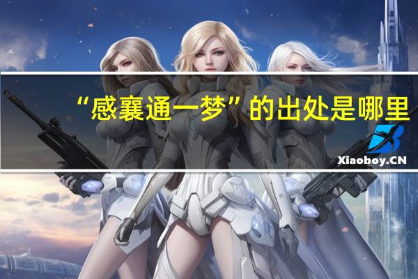 “感襄通一梦”的出处是哪里
