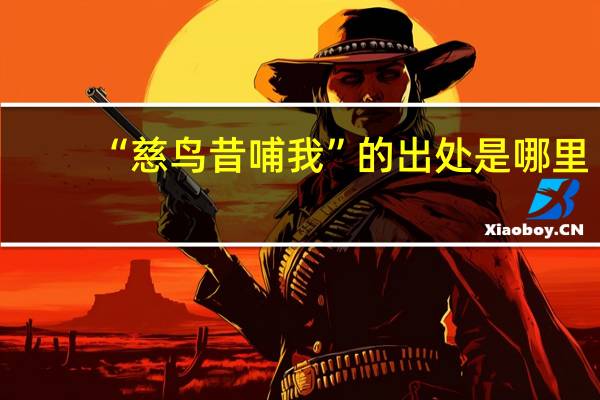 “慈鸟昔哺我”的出处是哪里
