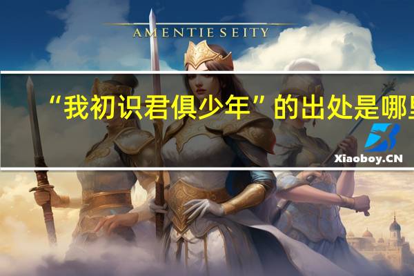 “我初识君俱少年”的出处是哪里