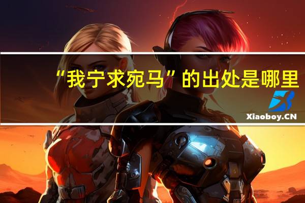 “我宁求宛马”的出处是哪里