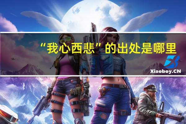 “我心西悲”的出处是哪里