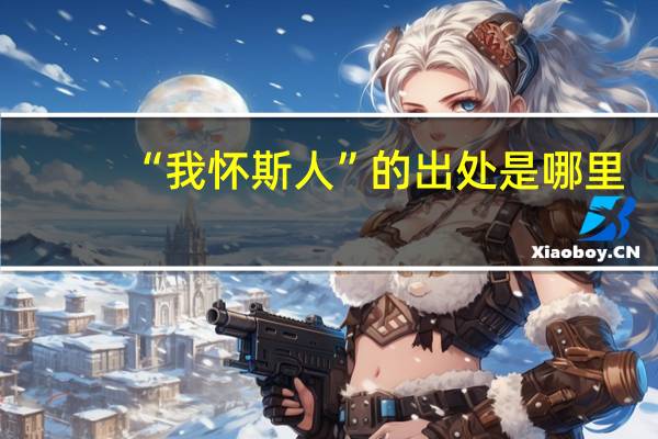 “我怀斯人”的出处是哪里