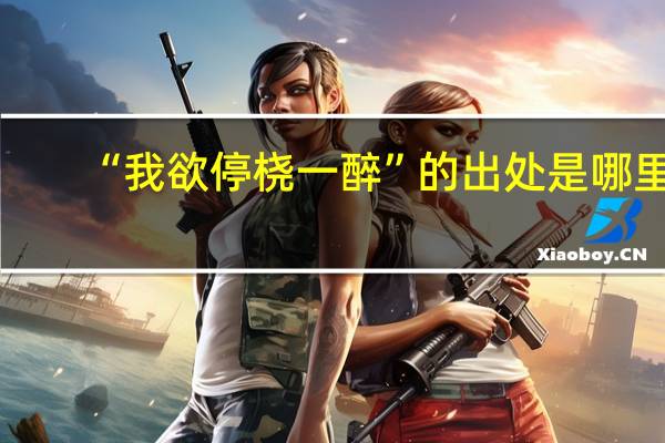 “我欲停桡一醉”的出处是哪里