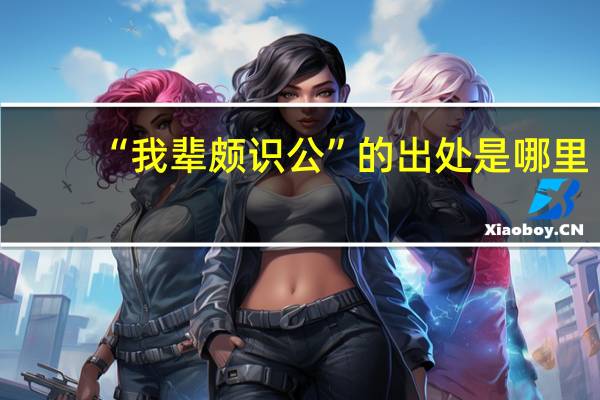 “我辈颇识公”的出处是哪里