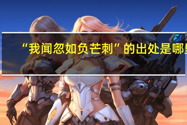 “我闻忽如负芒刺”的出处是哪里