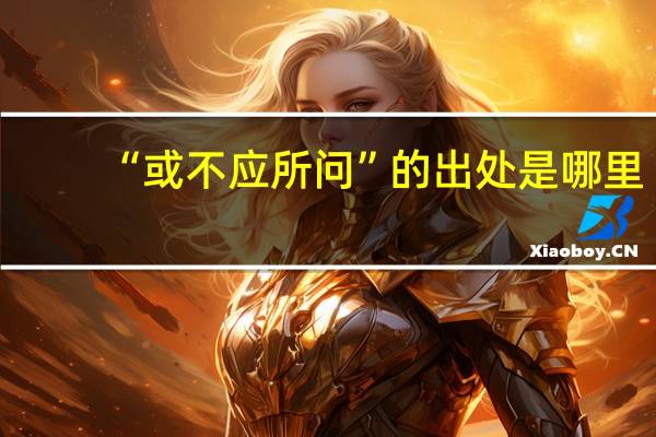 “或不应所问”的出处是哪里