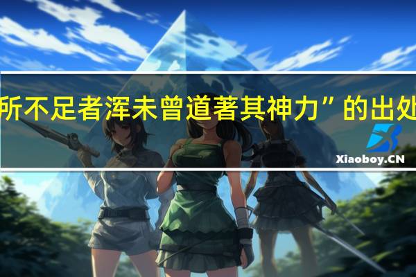 “所不足者浑未曾道著其神力”的出处是哪里