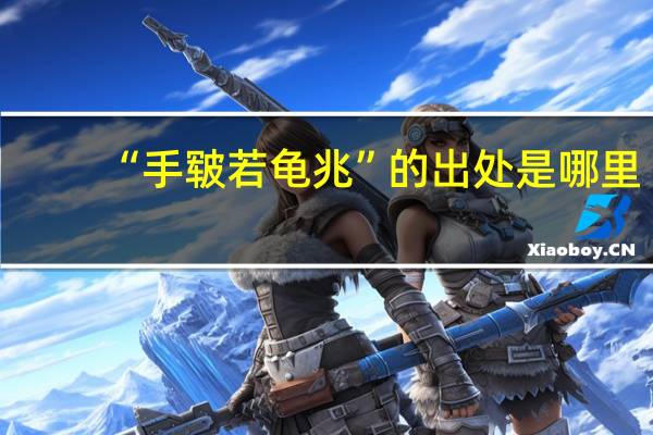 “手皲若龟兆”的出处是哪里