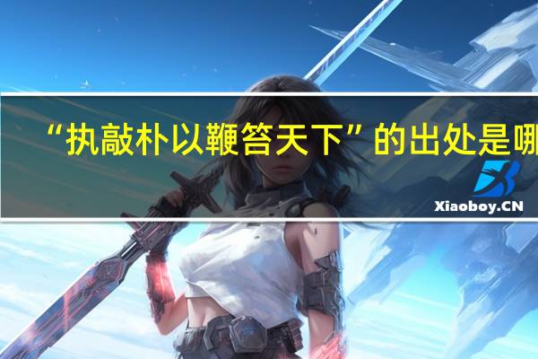 “执敲朴以鞭笞天下”的出处是哪里