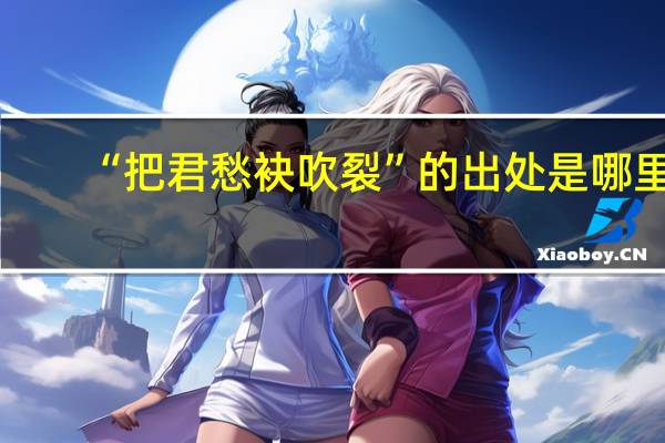 “把君愁袂吹裂”的出处是哪里