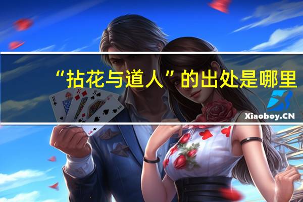 “拈花与道人”的出处是哪里