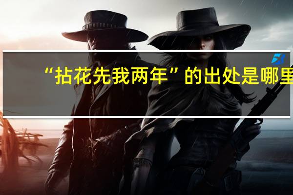 “拈花先我两年”的出处是哪里