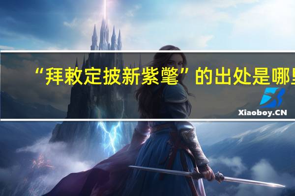 “拜敕定披新紫氅”的出处是哪里