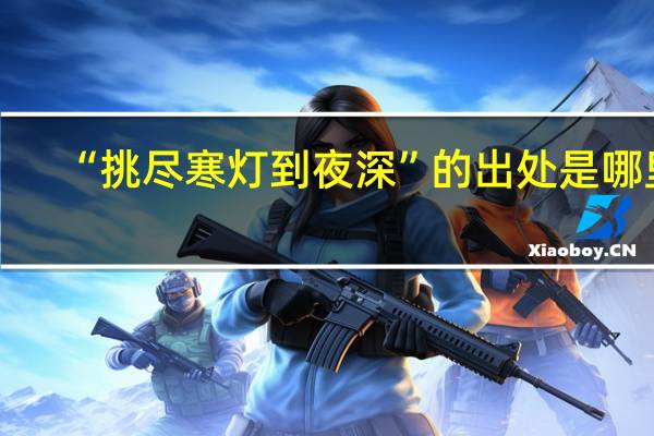 “挑尽寒灯到夜深”的出处是哪里