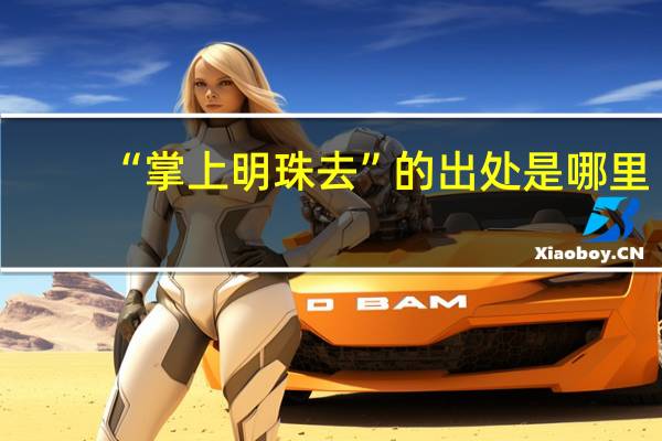 “掌上明珠去”的出处是哪里