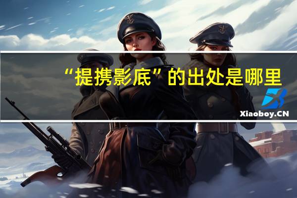 “提携影底”的出处是哪里
