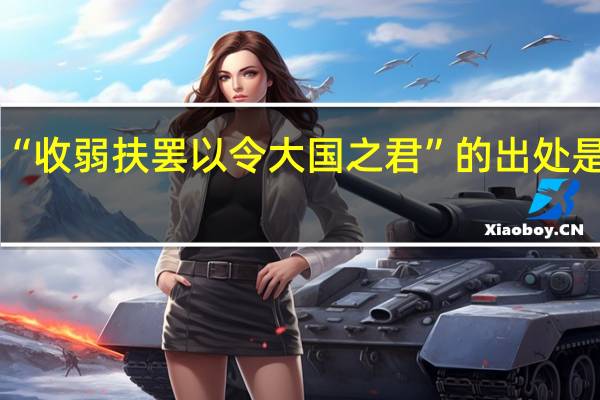 “收弱扶罢以令大国之君”的出处是哪里