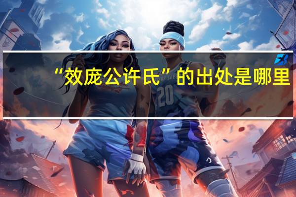 “效庞公许氏”的出处是哪里