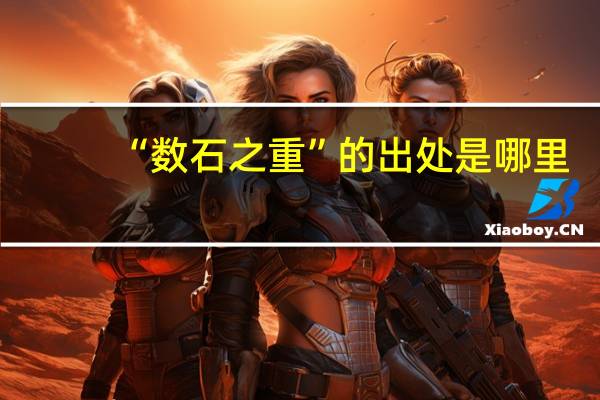 “数石之重”的出处是哪里