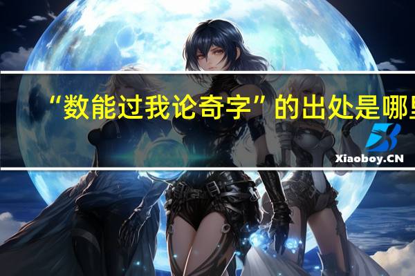 “数能过我论奇字”的出处是哪里