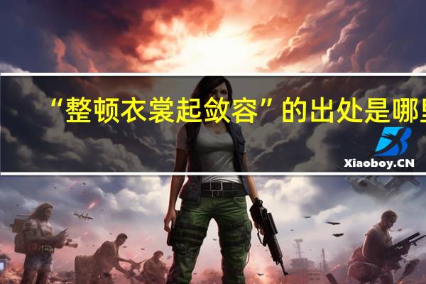 “整顿衣裳起敛容”的出处是哪里