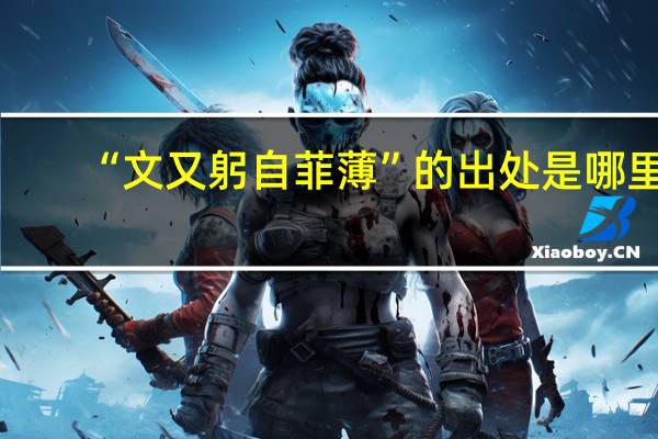 “文又躬自菲薄”的出处是哪里
