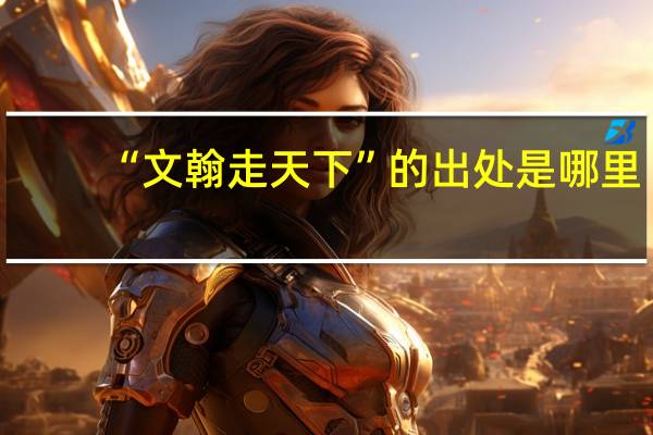 “文翰走天下”的出处是哪里