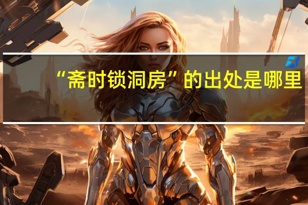 “斋时锁洞房”的出处是哪里