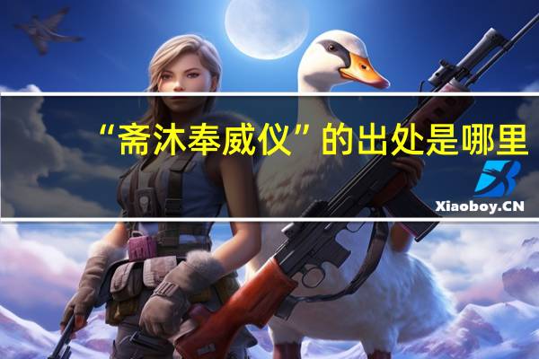 “斋沐奉威仪”的出处是哪里