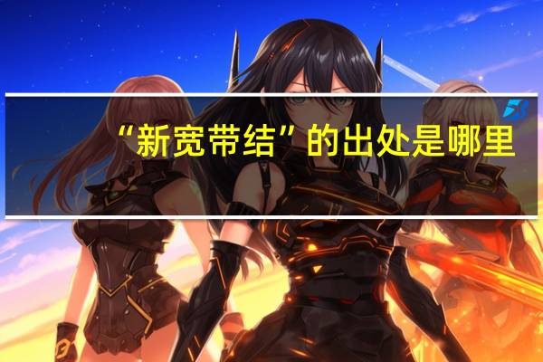 “新宽带结”的出处是哪里