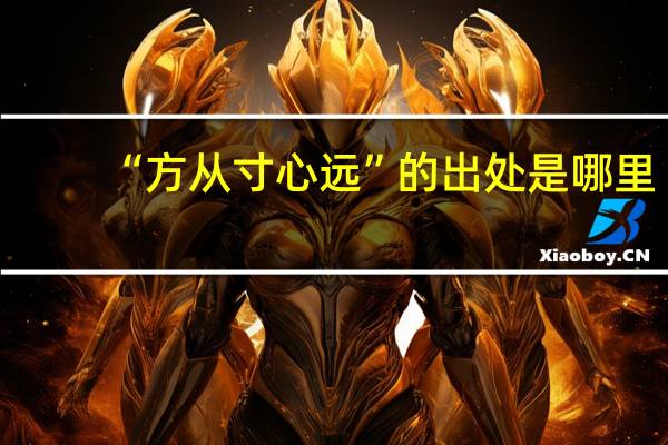 “方从寸心远”的出处是哪里