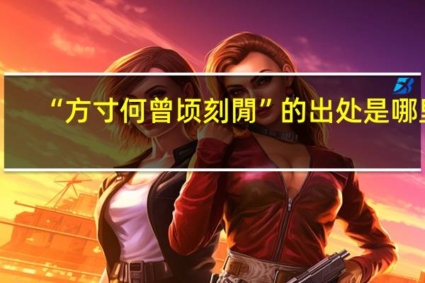“方寸何曾顷刻閒”的出处是哪里