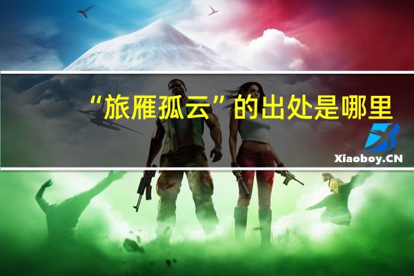 “旅雁孤云”的出处是哪里