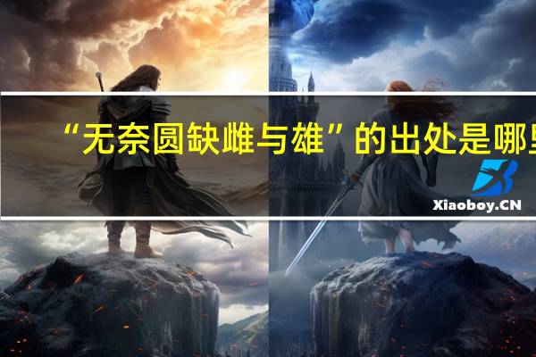“无奈圆缺雌与雄”的出处是哪里