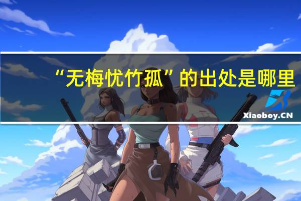“无梅忧竹孤”的出处是哪里