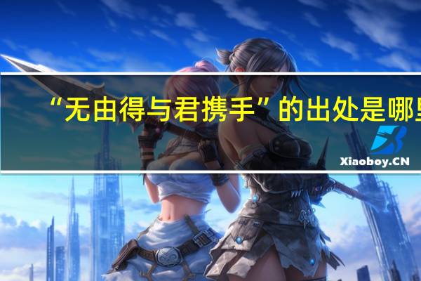 “无由得与君携手”的出处是哪里