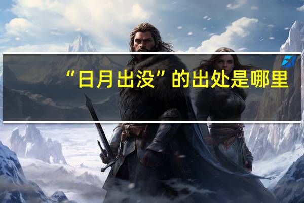 “日月出没”的出处是哪里